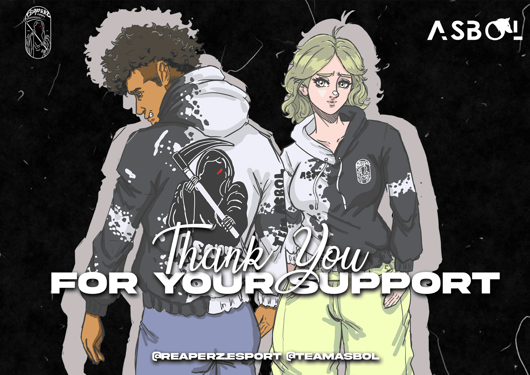 AsBol × RZE collaboration postcard